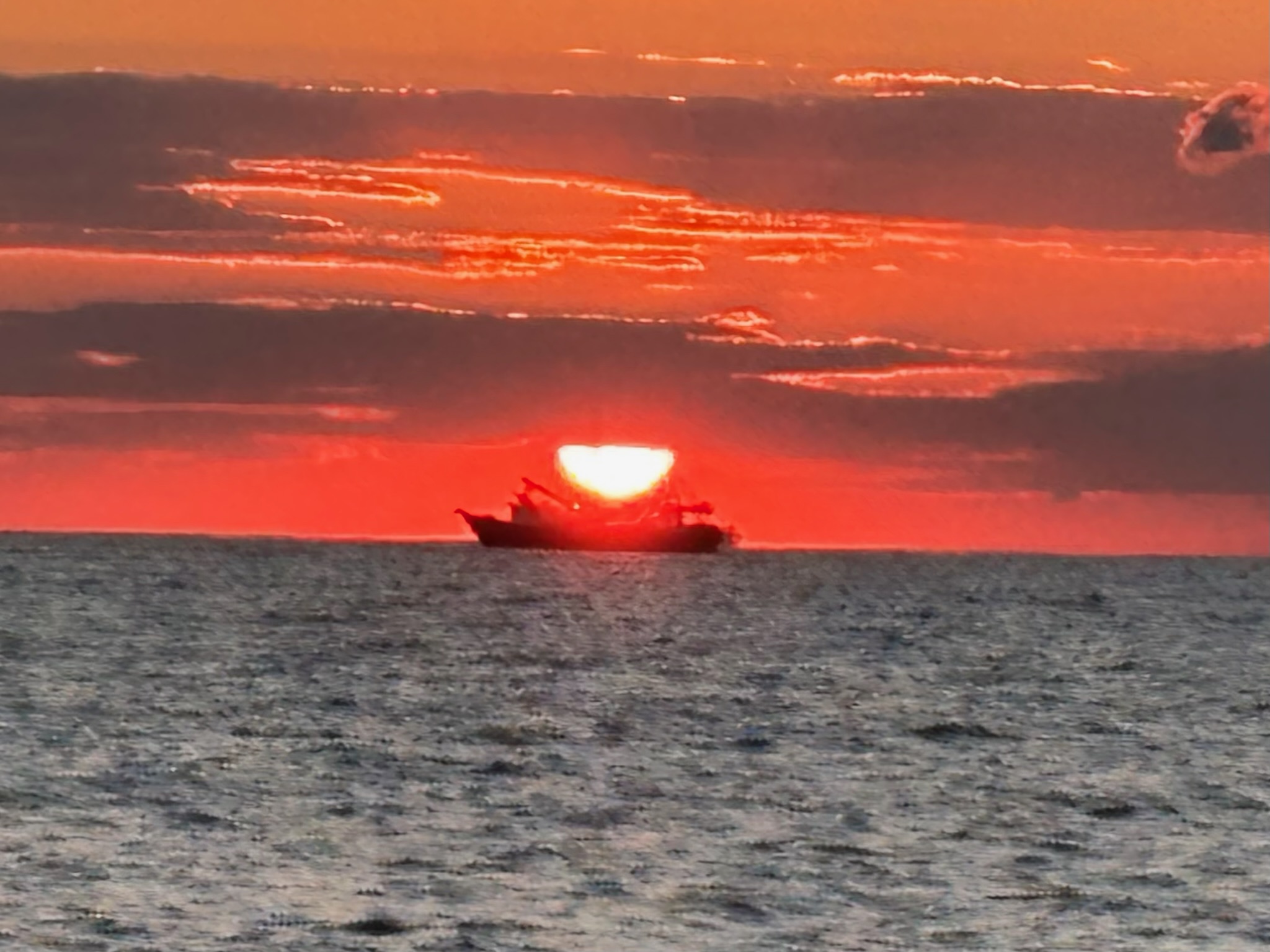 Sunset Cruise fishing charter photo — Galveston with Captain Shawn Warren