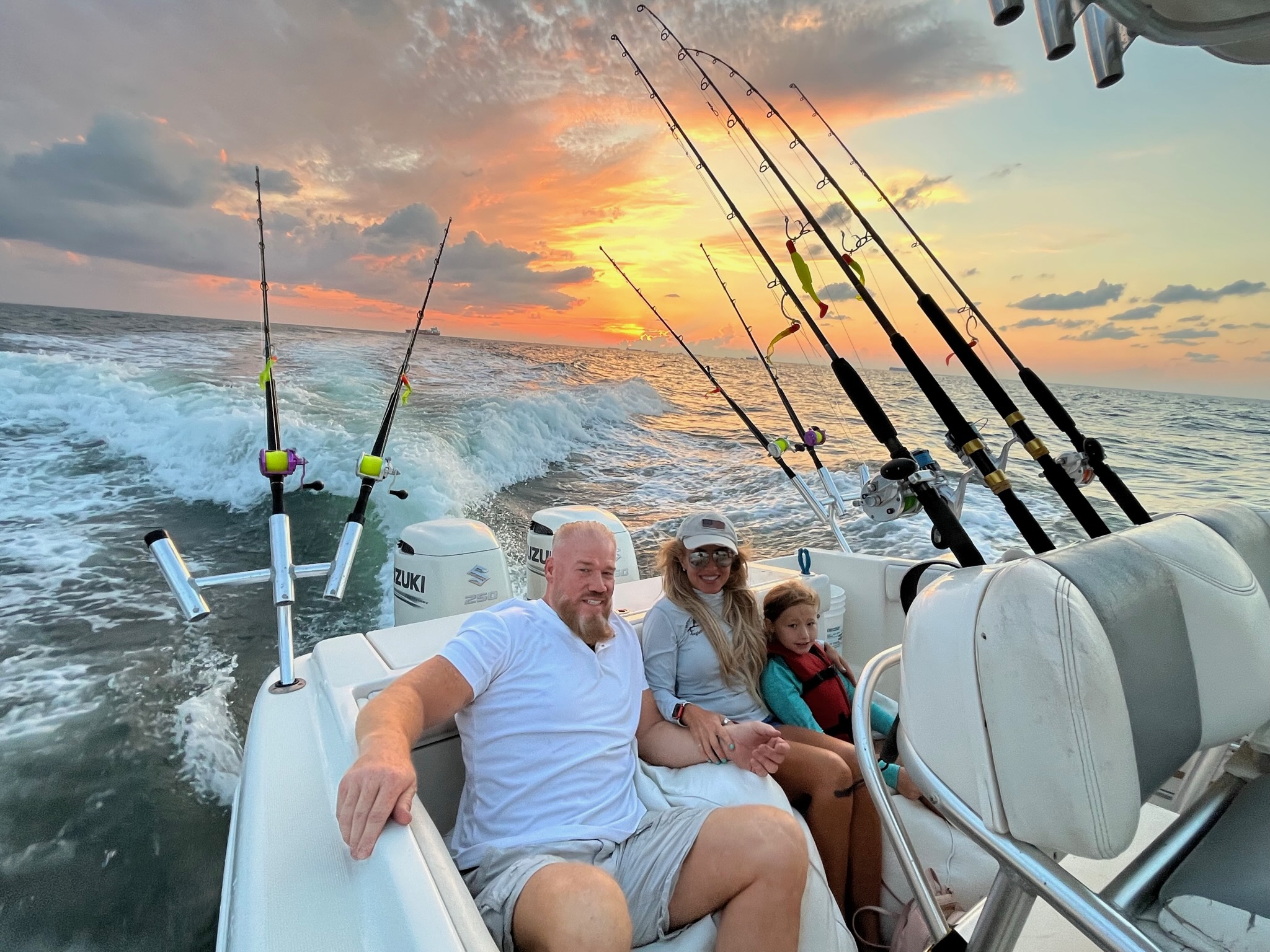 Sunset Cruise fishing charter photo — Galveston with Captain Shawn Warren